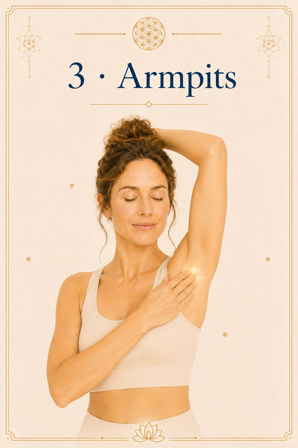 Point 3 — massaging into the armpit