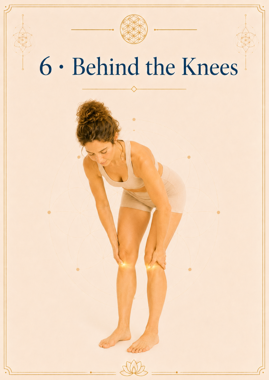 Point 6 — tapping behind the knees