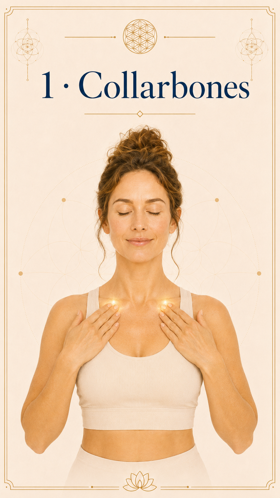 Point 1 — rubbing above the collarbones